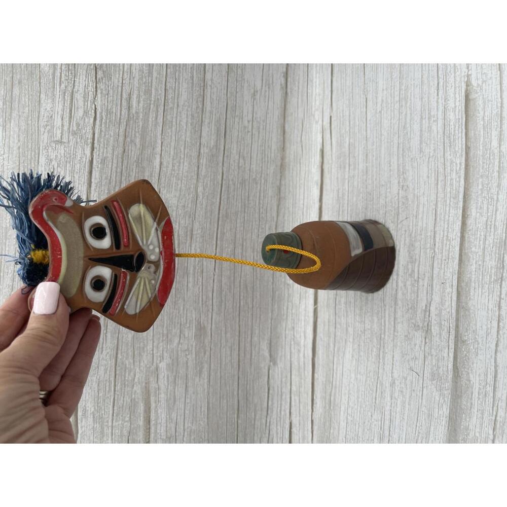 Vintage Japanese Vintage Cat  terracotta LEGO Wall plaque art hanging